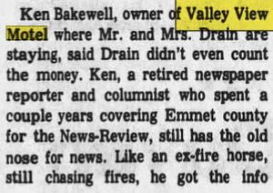 Valley View Motel (Country House) - Oct 1977 Article On Owner (newer photo)